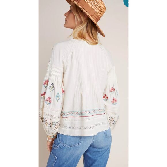 Anthropology Kayla Embroidered Blouse - Picture 2 of 11